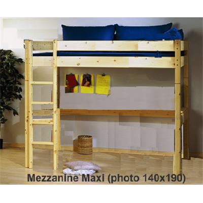 Mezzanine 140 cm Maxi Pin Massif.