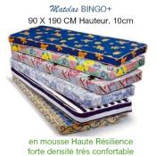 Matelas BINGO+, 90X190 CM mousse forte densité Hauteur. 10 CM