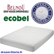 Drap-housse imperméable et respirant Ecobel, bonnet 18 à 32cm.