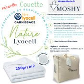 NATURE LYOCELL Couette 250g/m2 Fibres 100% lyocell.