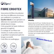 PAPILLON CERVICAL - Oreiller ergonomique Fibre ERGOTEX. 